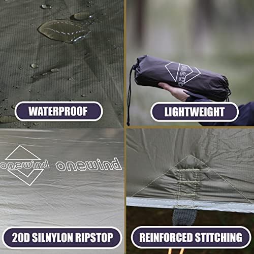 Square Ultralight Silnylon Tarp Shelter — photo 5