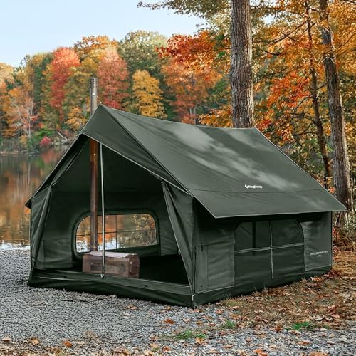 Canvas Hot Tent with Integrated Stove Jack