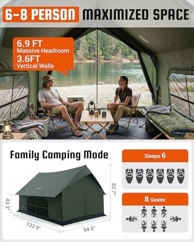 Canvas Hot Tent with Integrated Stove Jack — photo 4