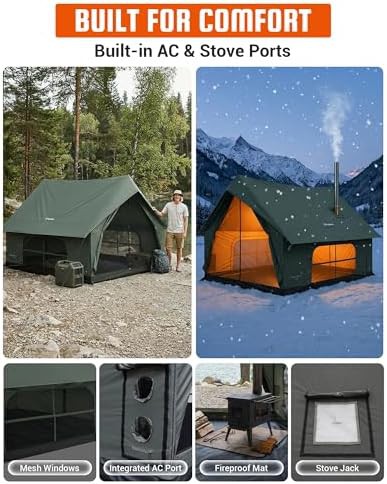 Canvas Hot Tent with Integrated Stove Jack — photo 5