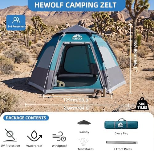 Hexagonal dome instant waterproof tent — photo 4
