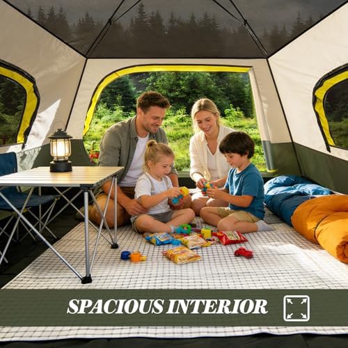 Instant family tent with welcome mat — photo 4
