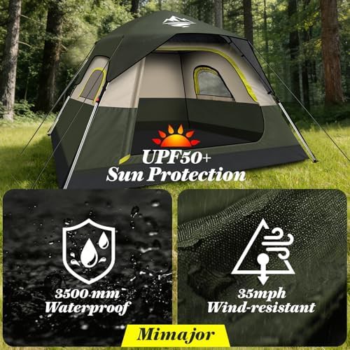Instant family tent with welcome mat — photo 5