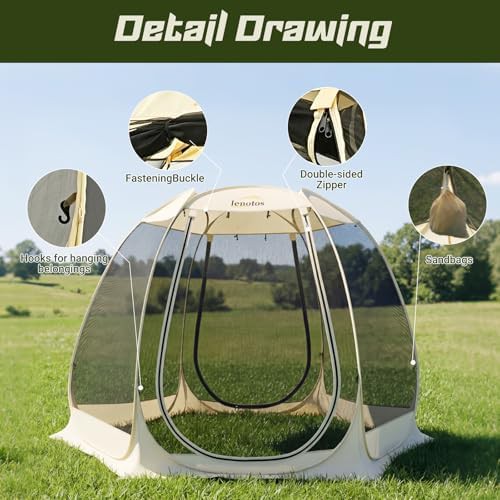Outdoor screened gazebo with carry bag — photo 5