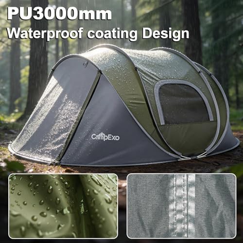 Army Green Pop Up Instant Camping Tent — photo 3