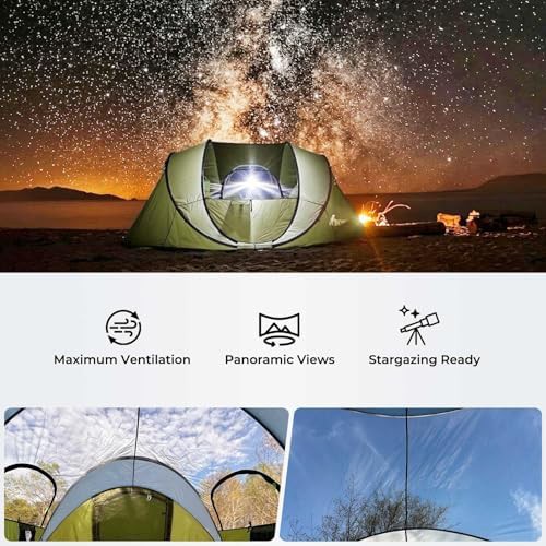 Four person pop up tent with skylight — photo 5