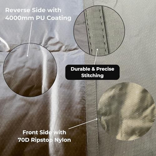 Green Nylon Survival Camping Tarp 6x8 — photo 4