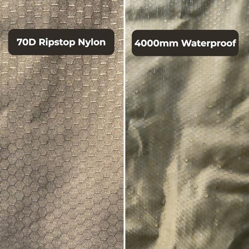 Green Nylon Survival Camping Tarp 6x8 — photo 5
