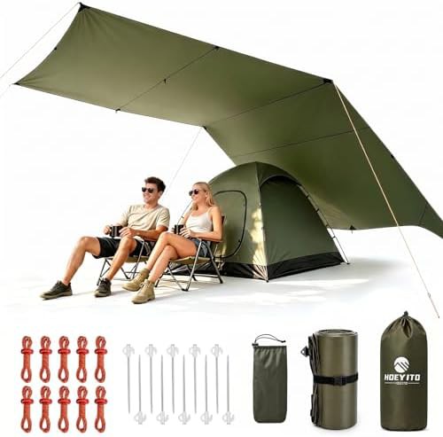 Large lightweight waterproof camping rain fly
