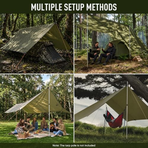 Large lightweight waterproof camping rain fly — photo 5