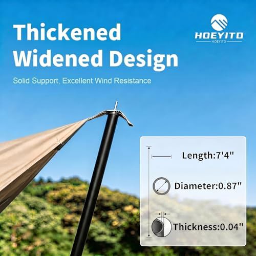 Khaki waterproof Oxford cloth camping awning — photo 5