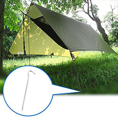 Green nylon waterproof camping tent tarp — photo 5