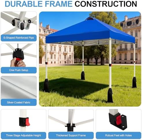 Blue Pop Up Canopy 10x10 Tent — photo 3