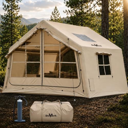 Inflatable Camping Tent with Stove Jack