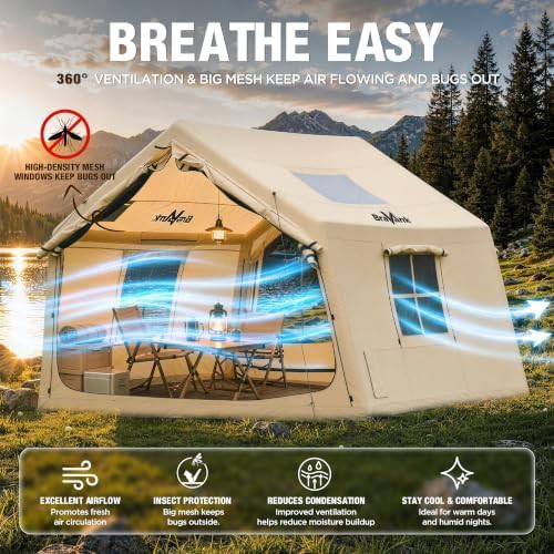 Inflatable Camping Tent with Stove Jack — photo 4