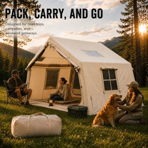 Inflatable Camping Tent with Stove Jack — photo 5