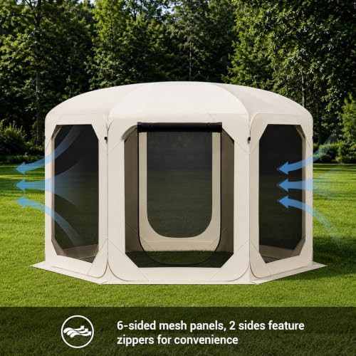 Portable Windproof Canopy Screen House 10x10 — photo 5
