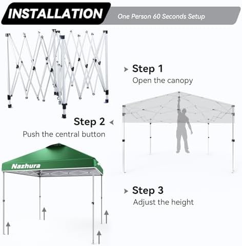 Green Pop Up Canopy with Sand Bags — photo 3